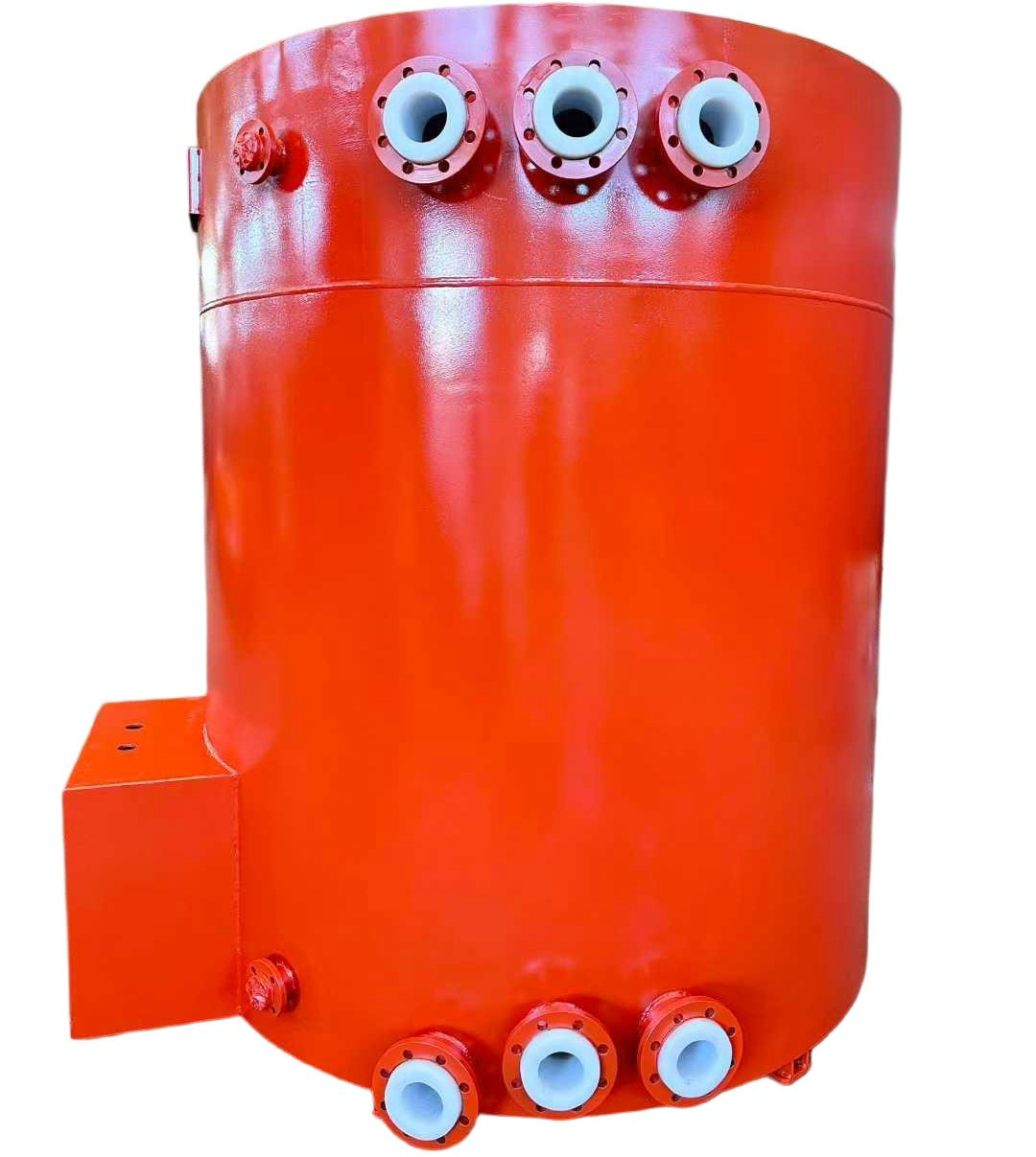Vertical Steel-Lined Polyethylene Plastic Acid Chemical Liquid Washing Tank(10mm Steel Lining 18mm PE Tanks)