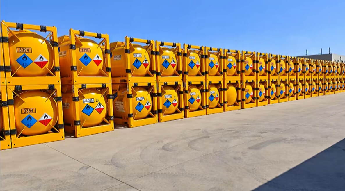 UN3394/UN3398/UN3399 Storage TEAL TMA Metal Alkyls Cylinder T21 UN Portable Tanks 1.88m3