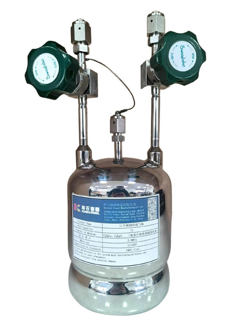 Keystone Vessel KSC1L Cylinder for Trimethylgallium | C3H9Ga ,Trimethylaluminum | C3H9Al (TMA) High-purity Electronic Specialty Gases