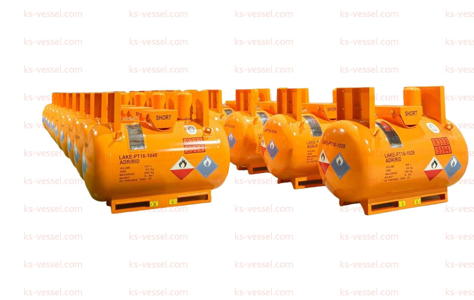 6N Pure Stainless Steel T21 Ks1630 Un3394 3399 C-430 Saddle Type Portable Tank Metal Alky Cylinder 