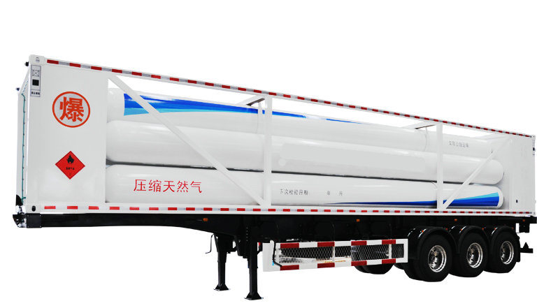 Clean Energy CNG Compressed Natural Gas Cylinders Jumbo Tube Storage and Transportation Trailer