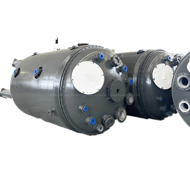 Customizing 8cbm Steel Lined Plastic LLDPE Mixing Tank Reactor with Water Cool Jacketed