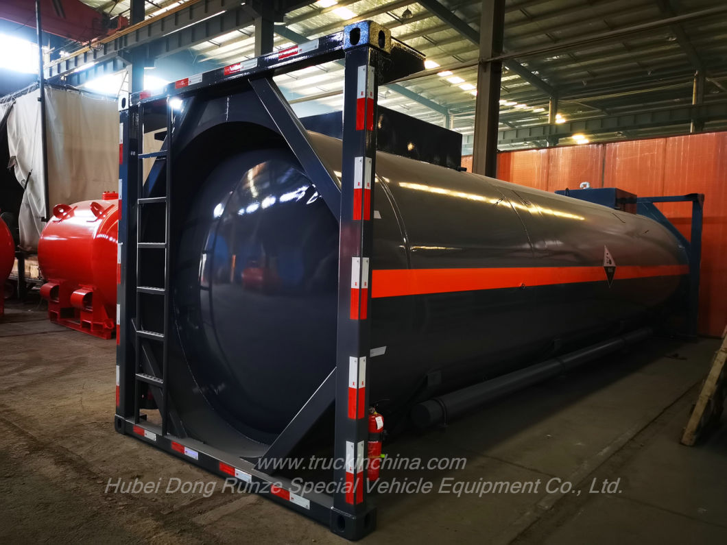 30feet Teflon ETFE Lined Steel Tank Container for Nitric Acid