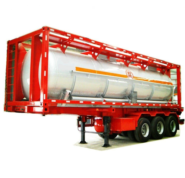 Customized 30FT Yellow Phosphorus Tank Tank Container ISO Stainless Steam Heating Jacket 25000liters
