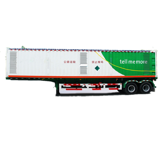 40FT CNG Tube Skid Tube Bundle Container Trailer (Hydrogen Storage Cascade, Compressed Natural Gas Jumbo Tube Trailer, Gaseous Hydrogen Tube Trailers)