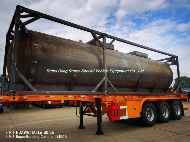 Customized 30 Feet Lined 22mm LLDPE Tank Container for Sodium Hypochlorite (Bleach NaClO) 