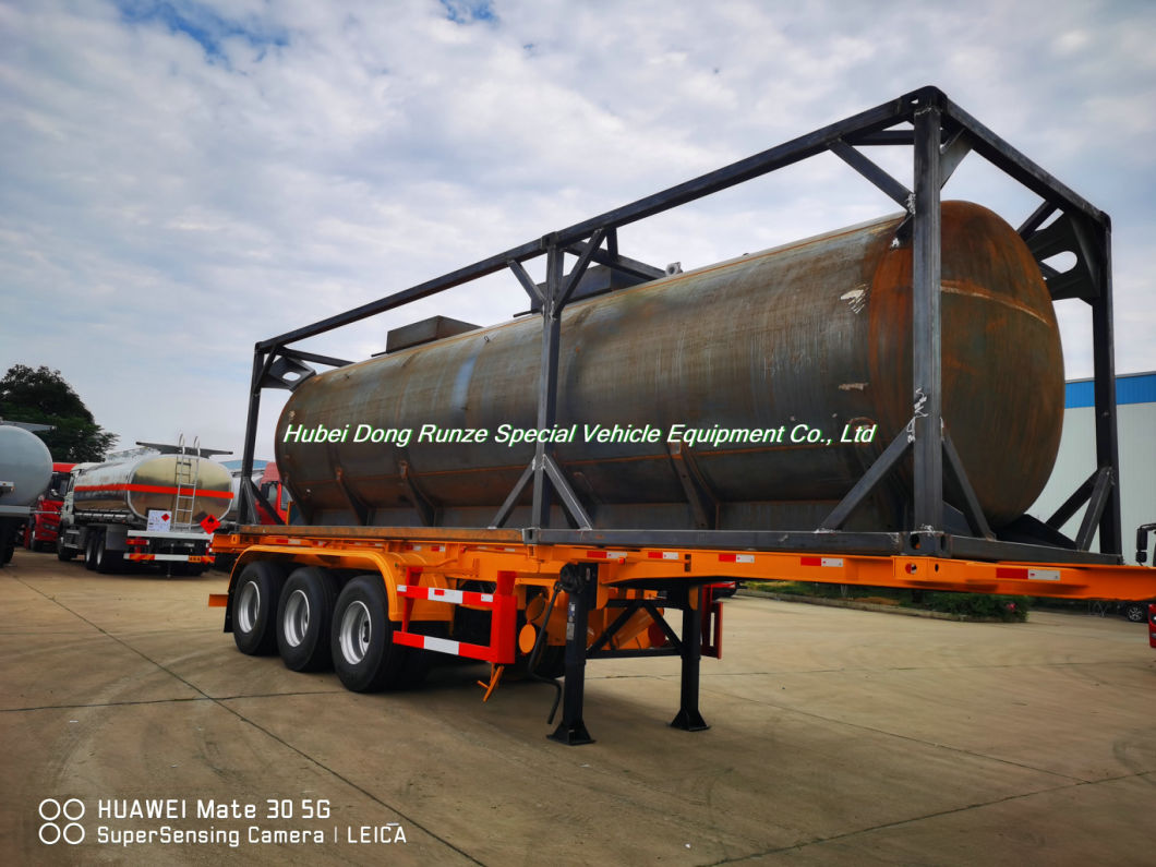 Customized 30 Feet 22mm LLDPE Lined Tank Container for Sodium Hypochlorite (Bleach NaClO) 30ton