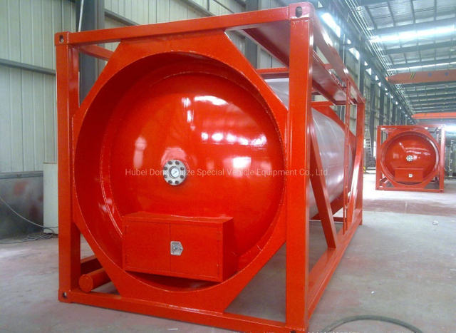 20FT ISO Tank Container for Liquid Calcium Carbonate Slurry, Wast Water, Diesel, Chemcial