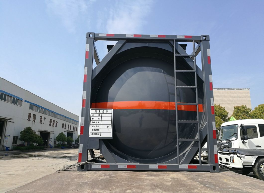 Custermizing Hydrochloric Acid Chemical Liquid Transport ISO Tank Container (Carbon Steel Lined LLDPE corrosion resistance)