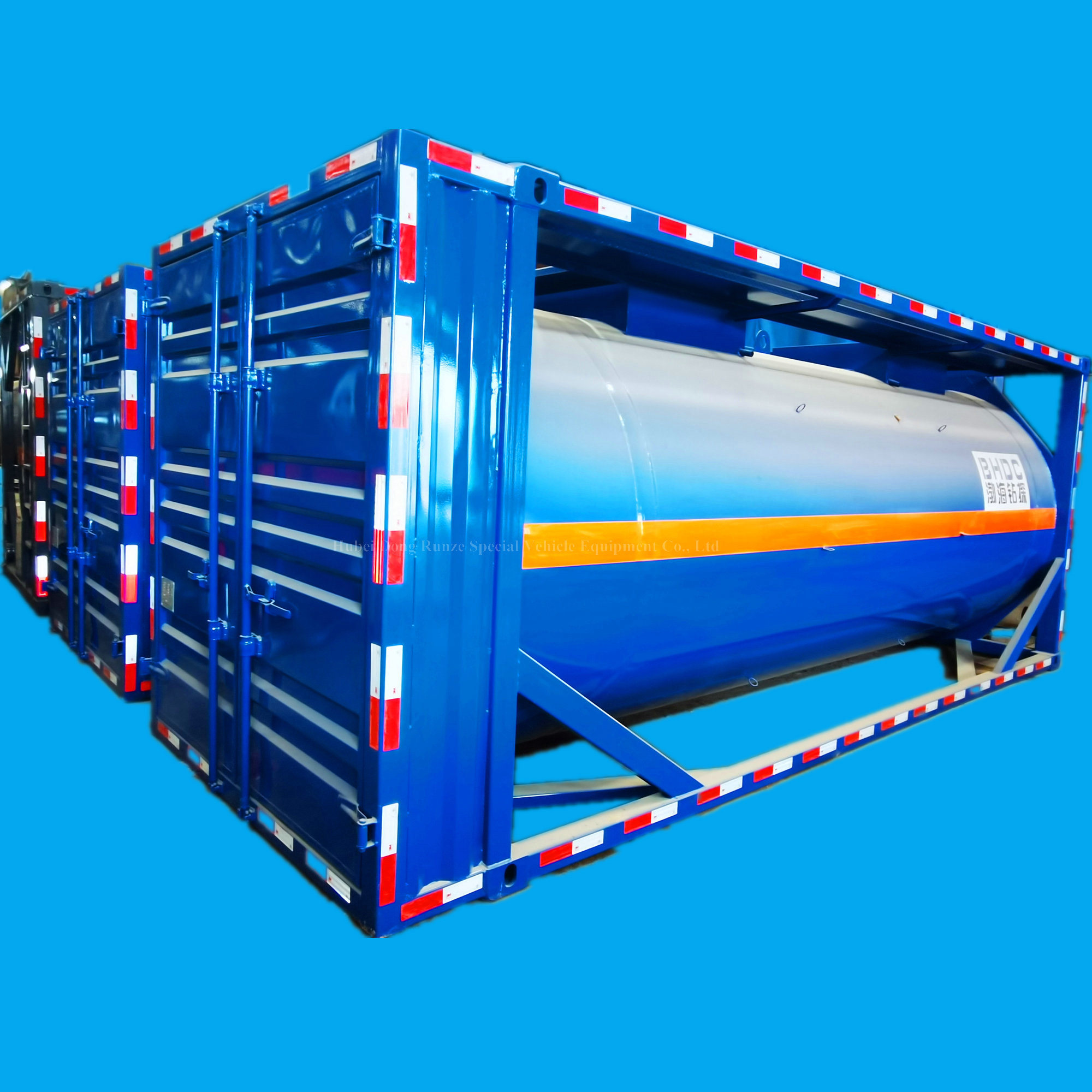 20FT SS30408 Stainless Steel Tank Container for Waste Oil and Water, Liquid Sludge, Drilling Waste Liquid 
