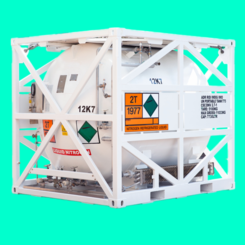 10FT High Vacuum Multi-Layer Insulation T75 Un-Portable Tank for Offshore Transport Cryogenic Liquid Nitrogen Un1977 Lin, Un1073 Lox, Un1951 Lar