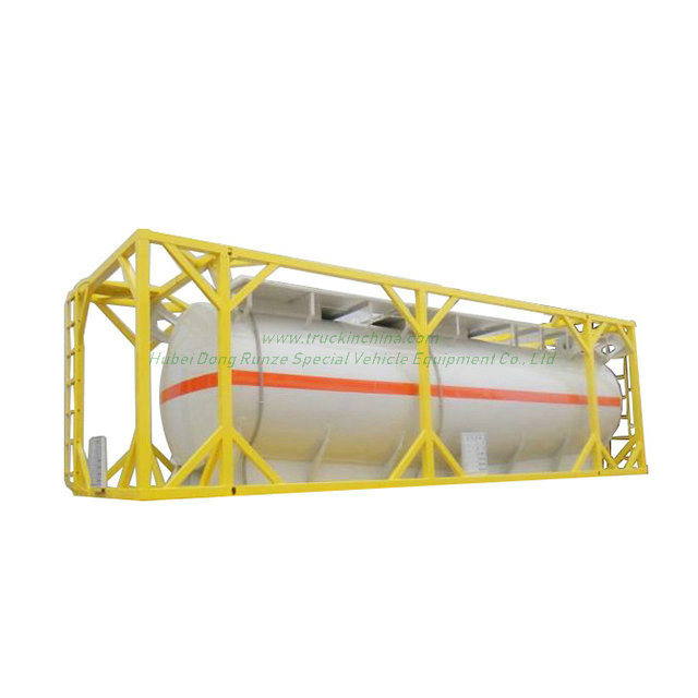 Customized Isotank 30FT Chemline Lined Tank for HCl, Naoh, Naclo, PAC, H2so4, Hf, H3po4, Nh3. H2O, H2O2 Solution