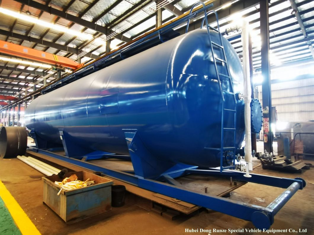 Skid 80cbm Frac Petrochemicals Hydrochloric Acid Oil Field Steel Lining PE Storage Tank 500bbl