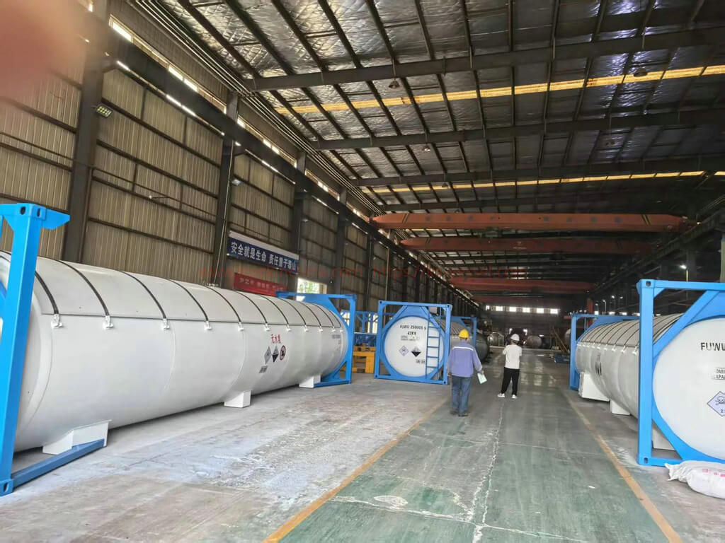 40ft ISO T50 Tank Container for UN 1005 Anhydrous Ammonia Hazardous Materials (12)