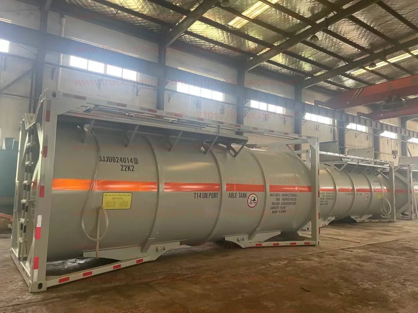 T14 UN portable tank for HF Hydrochloric acid, sulfuric acid (3)