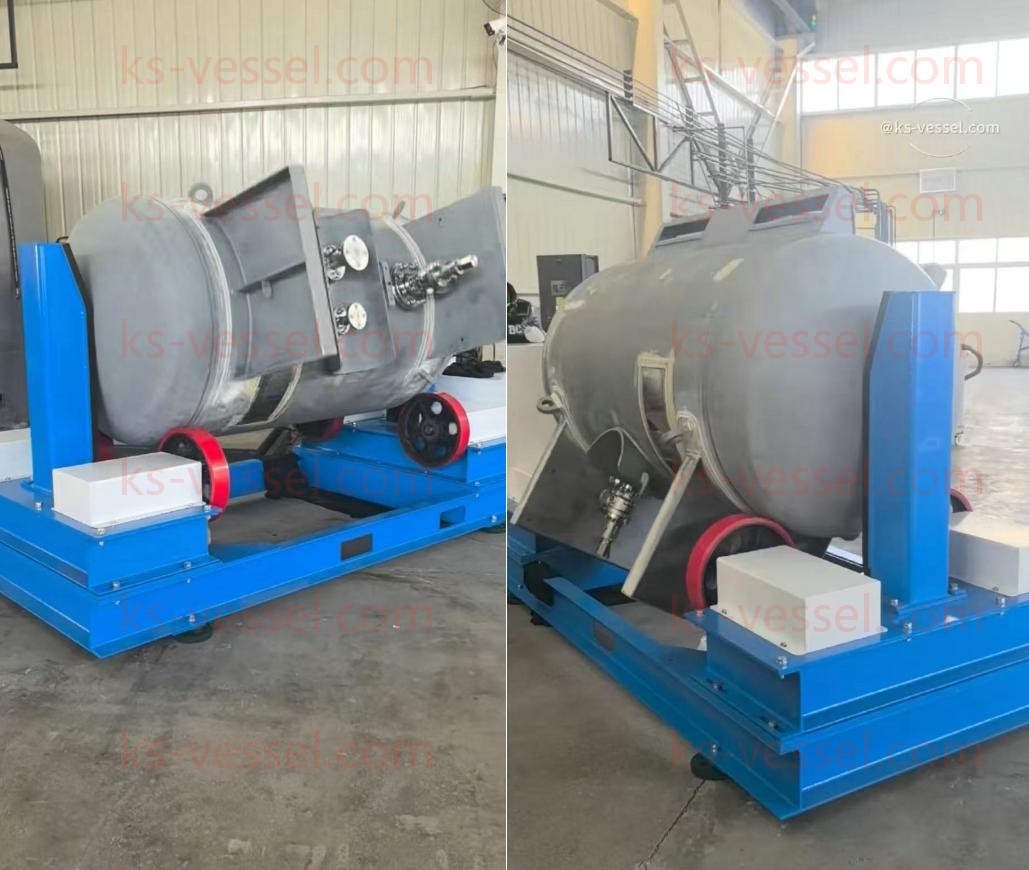Portable Tank Metal Alky Cylinder Tank Cleaning Mechine Rotator