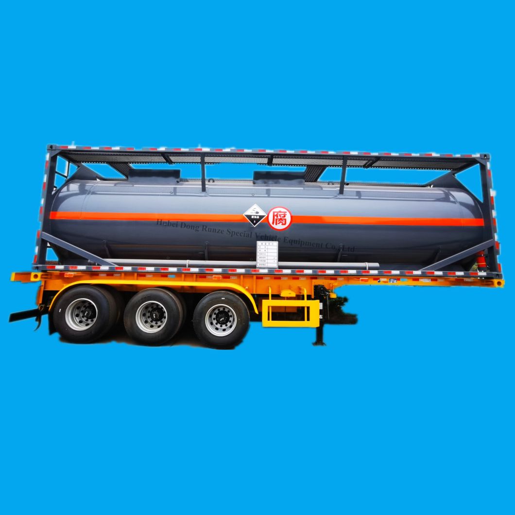 Carbon Steel Lined LDPE T7 Transportable Tank Container (Corrosive Acidic Liquid ISO Tank Containers) 28mt 30FT