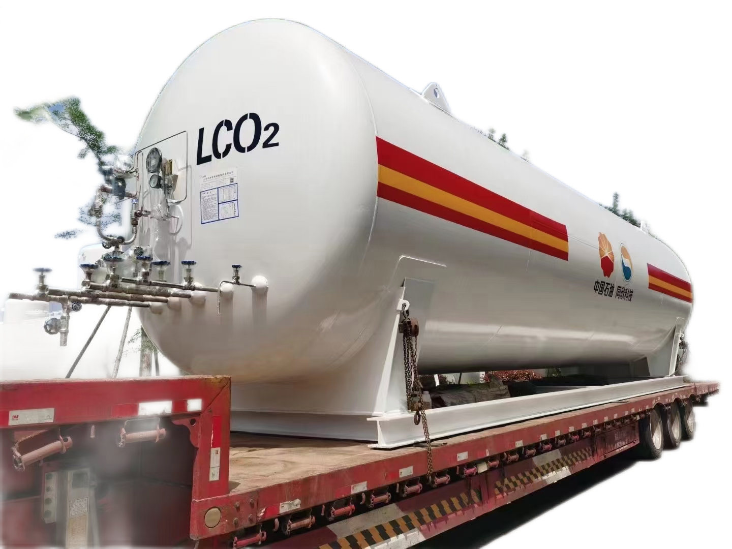  30m3 LCO2 Horizontal Skid Liquid Carbon Dioxide Tank for Oilfield Oil Displacement and Production Projects