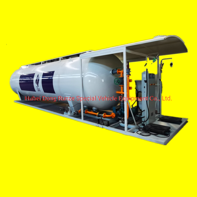 Nigeria 5t LPG Skid-Mounted Station, 5t LPG Filling Plant, 10000 Liters LPG Skid Mounted Tank, 5 Tons Skid Station LPG Storage Tank, 10000 Liters Gas Station