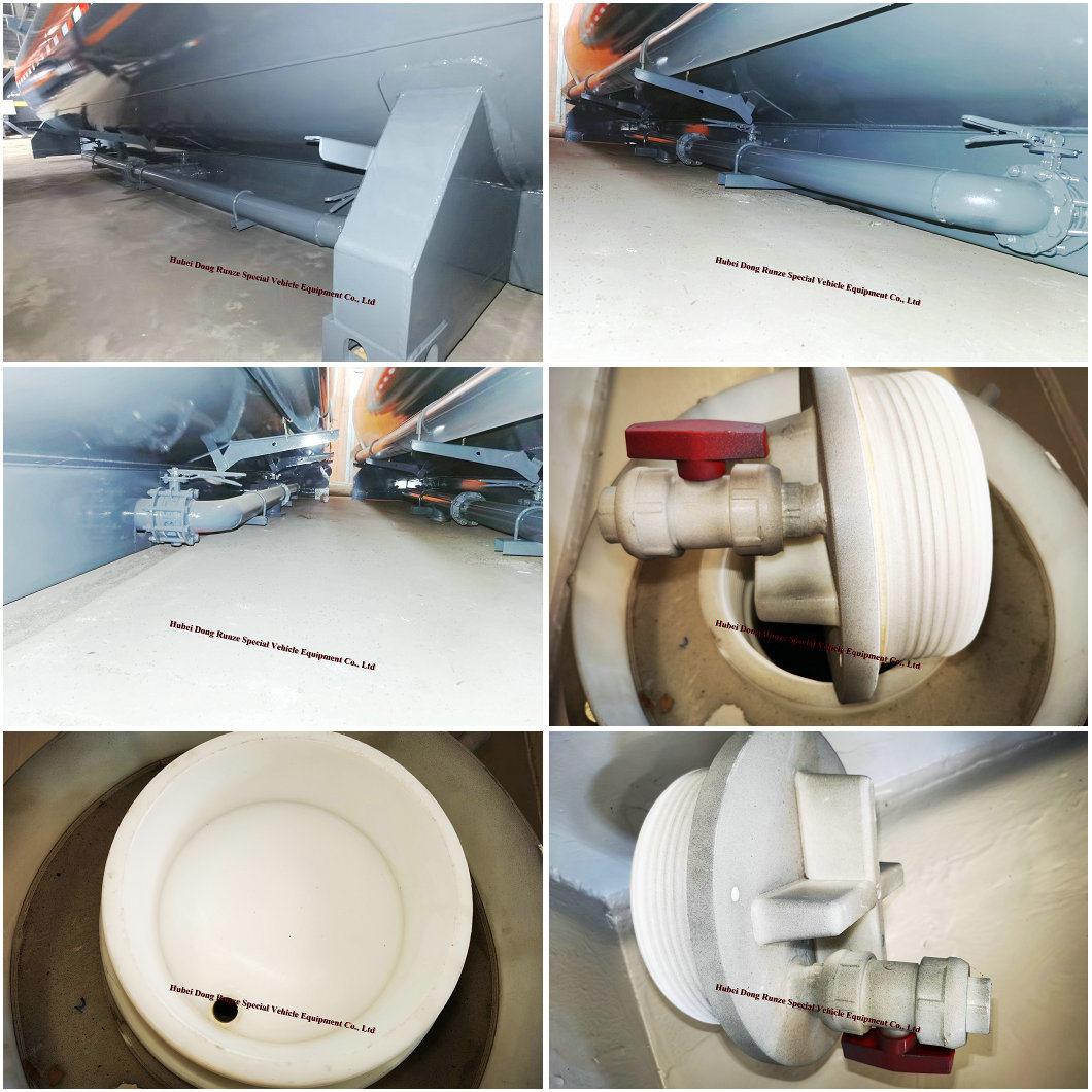 Petrochemicals Corrosive Acid Chemical Liquid Transport Container Trailer Mounted LDPE Liner Steel Tank 25kl Q235 Steel Lining PE 16mm with 20feet Lock Holes