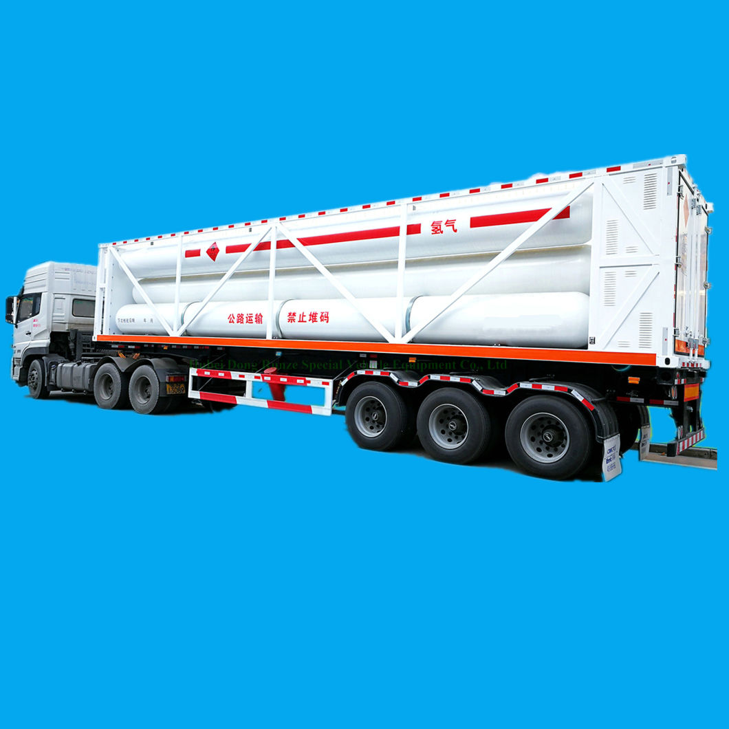 Clean Energy CNG Storage and Transportation Trailer (20FT 40FT High Pressure 25MPa And 40MPa Compressed Natural Gas Cylinders Jumbo Tube)