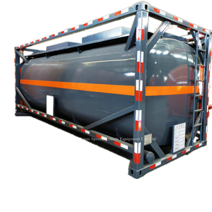 20ft Lining PE Petrochemicals Transport Chemical Liquid ISO Tank Container Q235B+PE 21m3