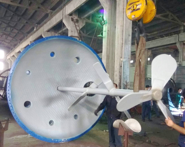 Stainless Steel Lined Po PE PTFE Stirring Paddle Stirring Bar for Chemical Mixing Tank 