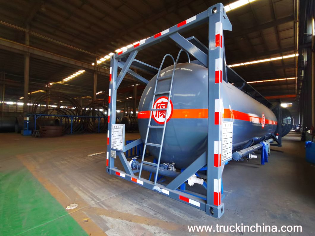 Customize SKD Trailers Truck Mounted Lined Tank with Insulation Layer for Transport 22-32m3 Sodium Hypochlorite (Bleach NaClO) , Sulfuric Acid (98% H2SO4)
