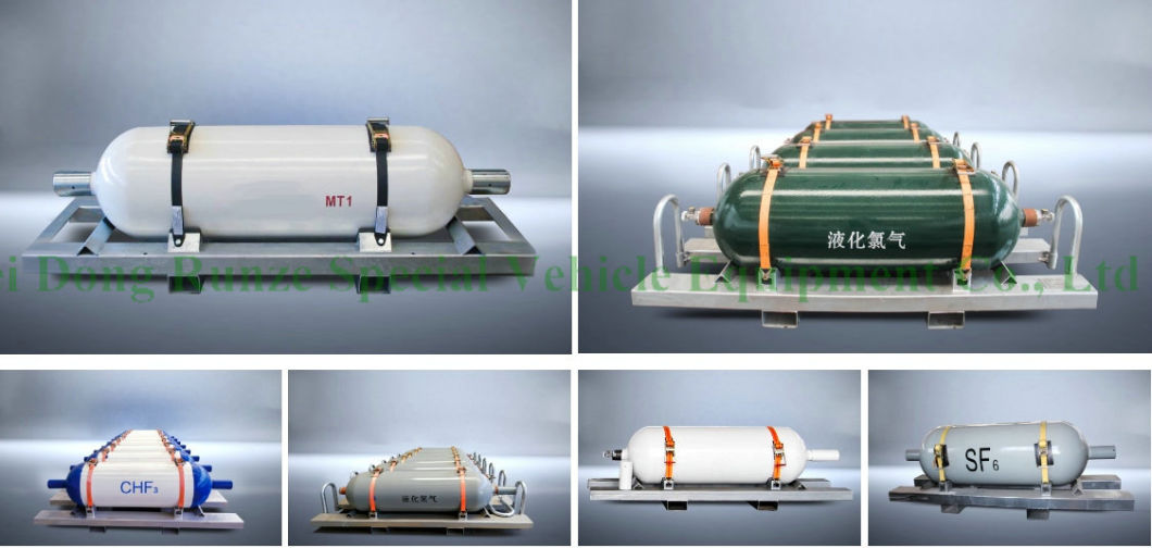 Mt1, Mt6 Cylinder Y-Ton High Purity High Pressure Gas Cylinder (N2O Nitrous Oxide Skid Mounted Gas Cylinders CHF3, N2, He, Sf6, NF3, N2O, CL2, SiH4)