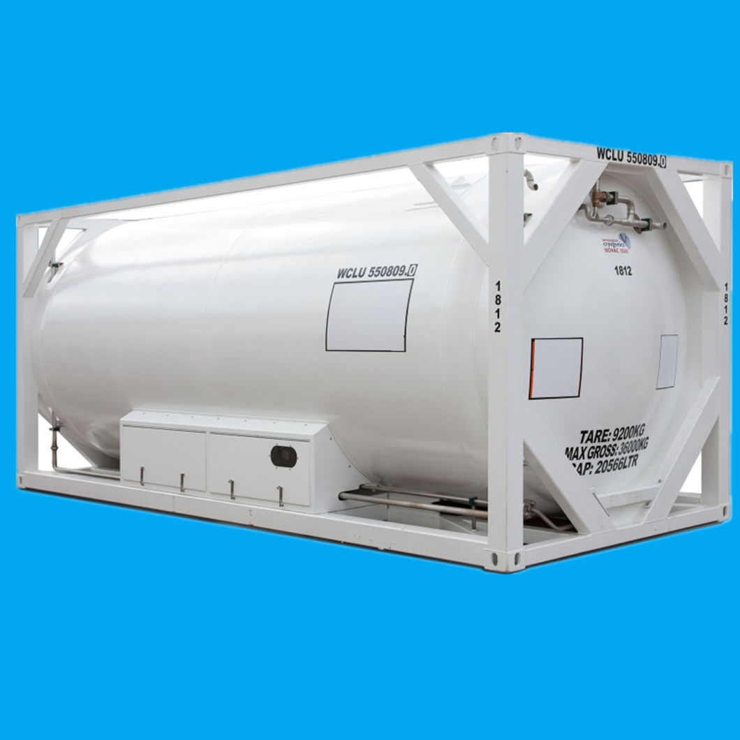 T75 Offshore Cryogenic Tanks Portable Tanks 20FT for Liquid Oxygen Liquid Nitrogen Liquid Argon C02 LNG Storage