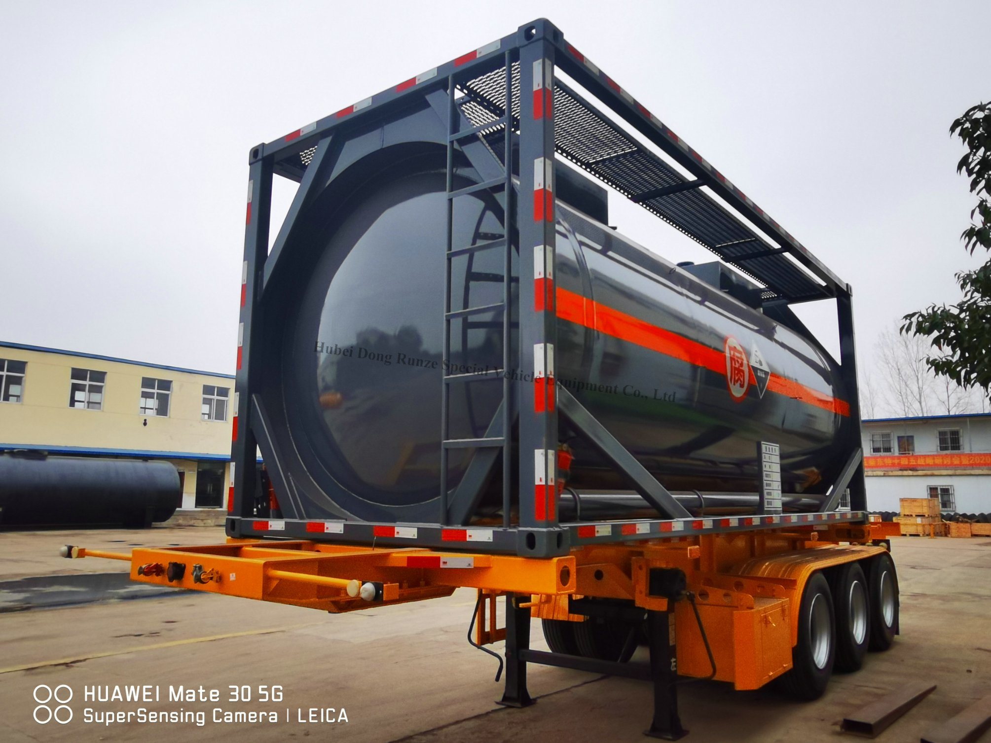 20FT ISO Tank Container for Road Transport Chemical Acid (HCl, H2SO4, HNO3 50%, FeCl3)