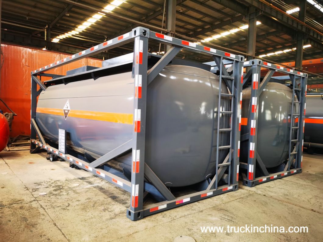 ISO 20feet Container Tank (Steel Lined LDPE Tanker) for Hydrochloric Acid Sodium Hypochlorite Ferric Chloride