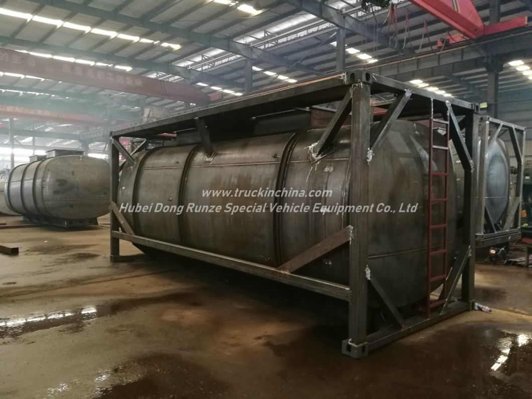 Hydrochloric Acid Tank (ISO 20Feet Container Frame) 22kl HCl Un1789 Max 35% Corrosive