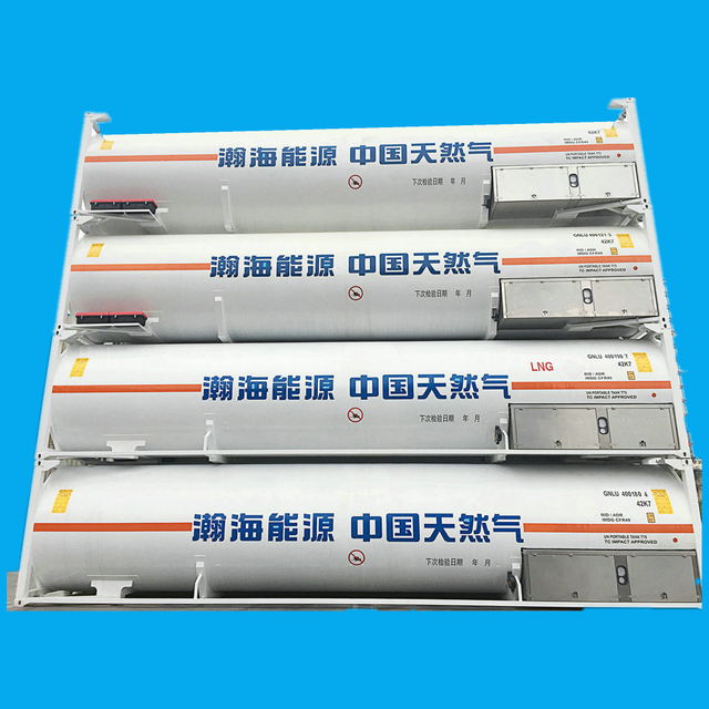 Imdg T75 Cryogenic Liquid Gas ISO Tank Container (40FT LNG ISO Tank ASME or GB 45.5m3 Natural Gas Transport Tank Container)
