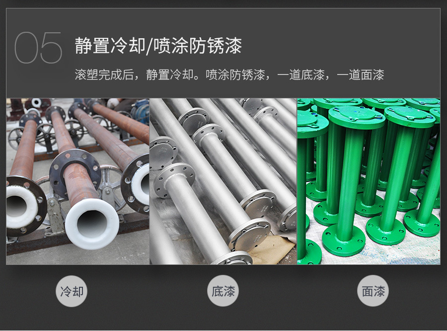 Anticorrosive Steel Lined Plastic PTFE, LLDPE Pipe (Three / 4 Way Elbow Pipe) Use for Sulfuric Acid Hydrochloric Acid HCl, Naoh, Naclo,
