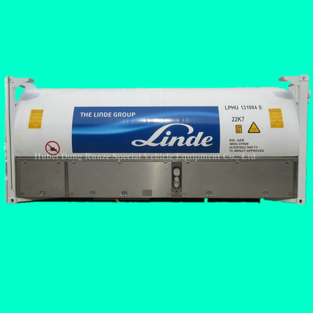 Un 1977 Liquefied Nitrogen ISO Tank Container (20FT Cryogenic Liquid Portable Tank T75 LIN\LOX\LAr\LNG\LC2H4\LN2O Container)