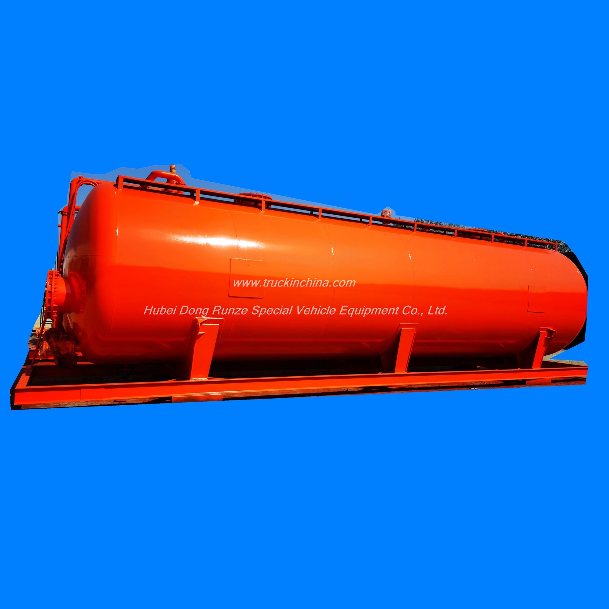 Customized 250-500bbl Skid Mounted Acid Tank (Steel-Lined Plastic PE Transportable Tanks For Hydrochloric Acid)
