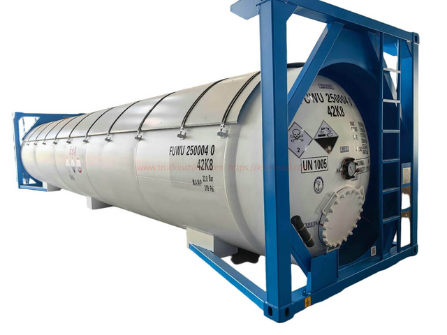 40FT T50 ISO Tank Container for Anhydrous Liquid Ammonia UN1005 Liquid Nh3 Transport
