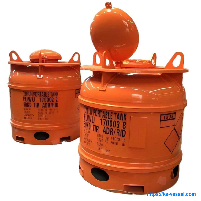 T20 UN2644 UN1838 Bulk Container Portable Tanks for Methyl Iodide CH3I Titanium Tetrachloride Cl4ti