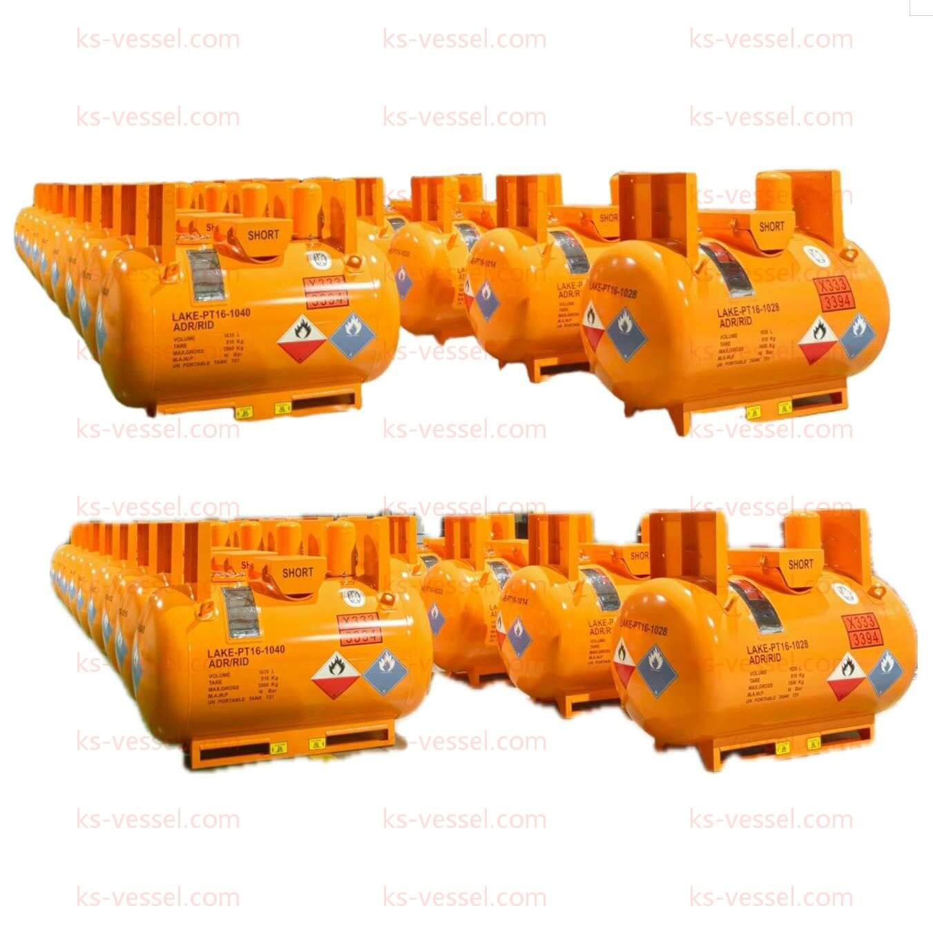 6N Pure Stainless Steel T21 Ks1630 Un3394 3399 C-430 Saddle Type Portable Tank Metal Alky Cylinder 