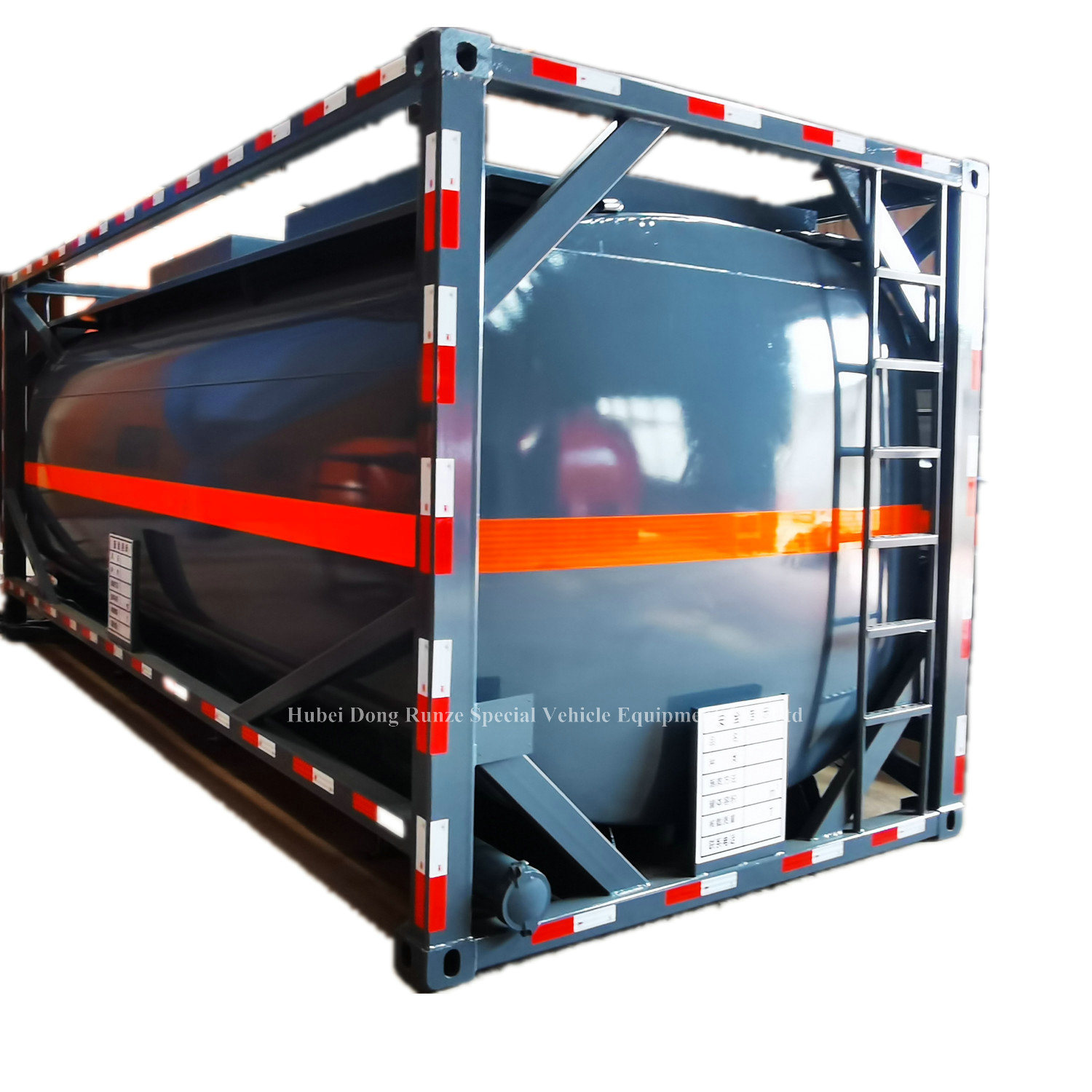 20ft Lining PE Petrochemicals Transport Chemical Liquid ISO Tank Container Q235B+PE 21m3