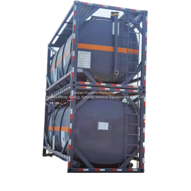 PE Lining Acid Chemical Liquid ISO Tank Container 