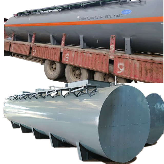 Lined PE 6604 Gallon Sodium Hypochlorite Storage Transportation Tanks 