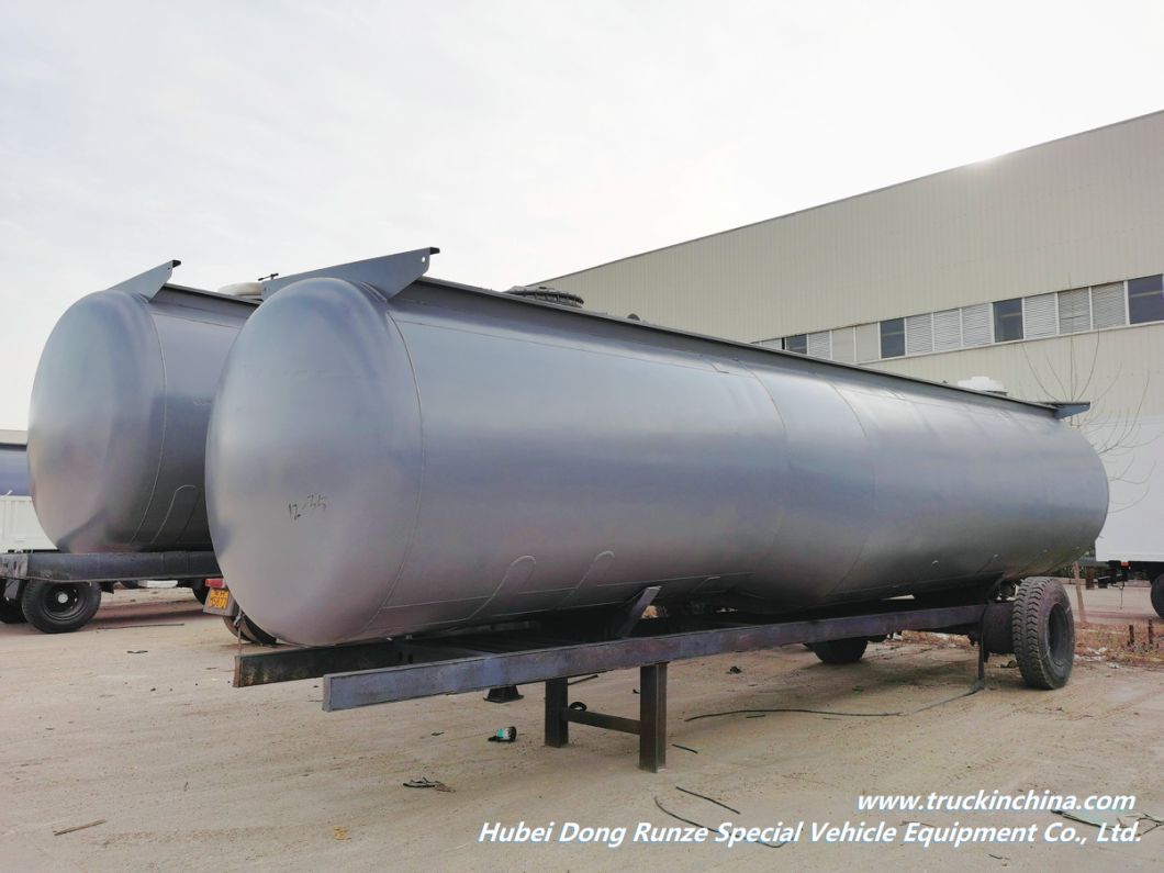 Customized 25-28m3 Chemcial Liquid Truck Tank (Tanker Body only Without Trailer Chassis) PE Lined for Hydrochloric Acid, Sodium Hypochlorite, Ferric Chloride