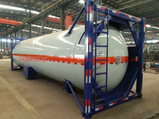 ISO LPG Propane Gas Tank Container 30FT (30000L Pressure Vessel Liquid Sulfur Dioxide, Lquid Gas, Isobutane, Dimethyl Ether 15-20T)