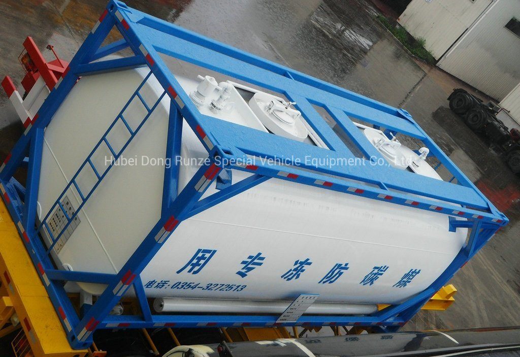  20FT Steel Lined Plastic PE ISO Tank Container For Storage Ethylene Glycol, Diethylene Glycol Antifreeze