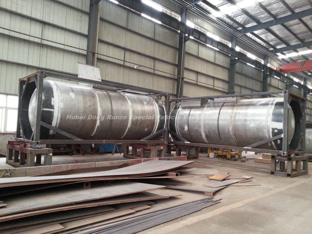 20FT Frame Swap Stainless Steel ISO Tank Container for Yellow Phosphorus