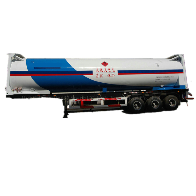 Truck Trailer Mounted T75 Cryogenic Liquid Gas Tank 45.5m3 for Natural Gas Transport