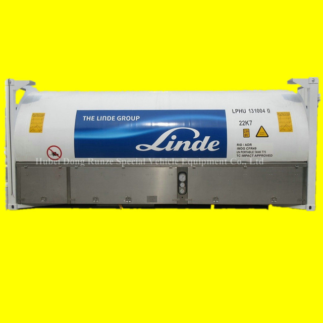 Un1951 Argon Refrigerated Liquid ISO Tank Container 20FT (Cryogenic Liquid Portable Tank T75)