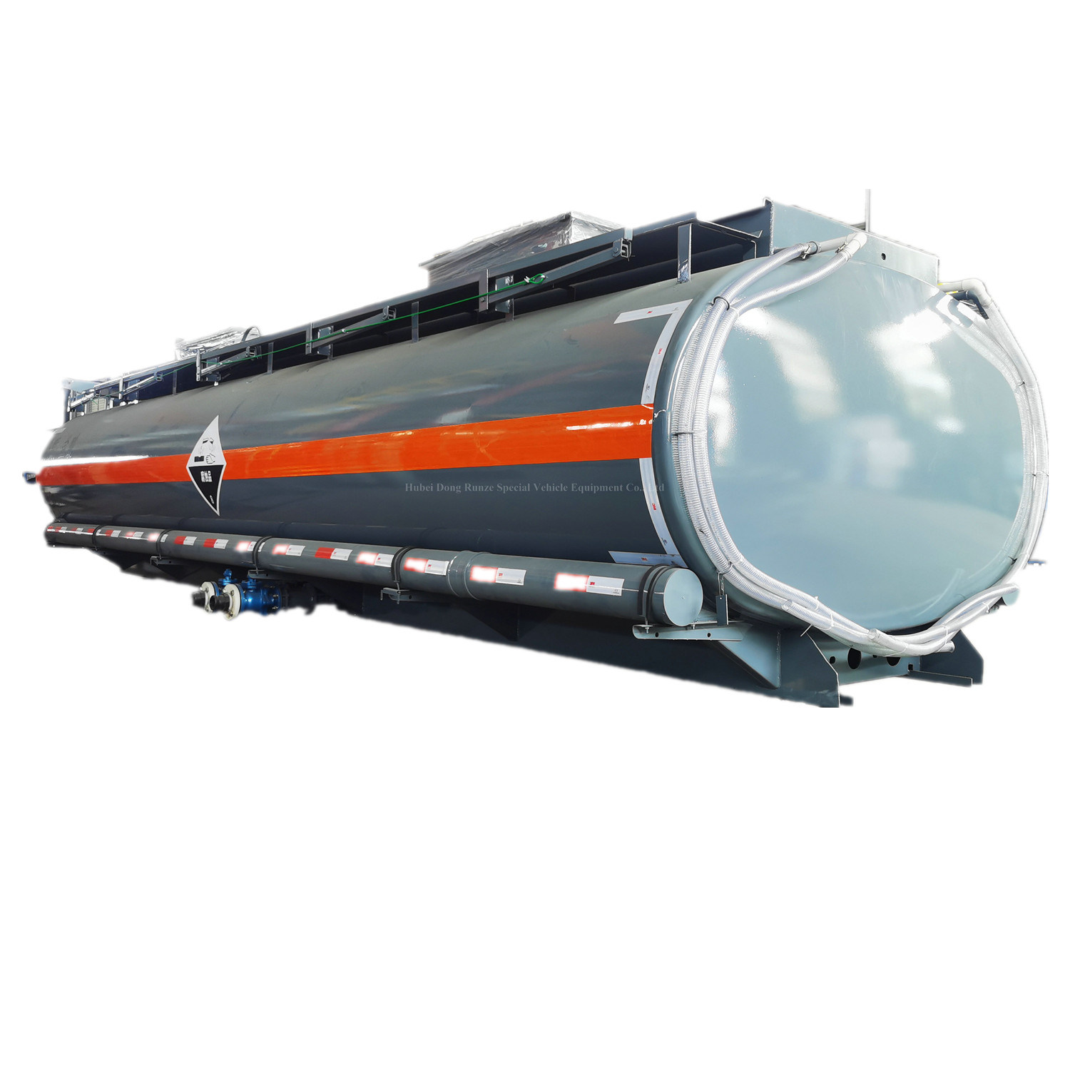  Elliptic 10m3 Lined PE Hydrochloric Acid Tank, Sodium Hypochlorite Tank Body